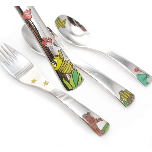 Couverts Enfant WMF Licorne - Set 4 Pièces Acier Inoxydable 18/10, Lave-vaisselle, Pour 3 Ans Et Plus
